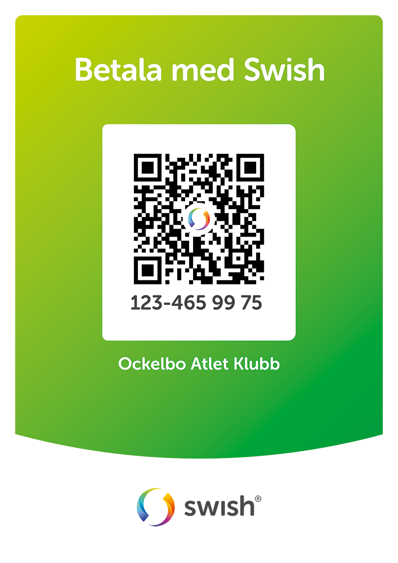 QR-kod - Betala med Swish hos Ockelbo Atlet Klubb